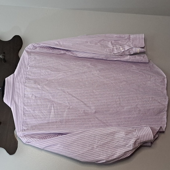 Ralph Lauren Men's Lavender Striped Shirt 17.5 - Picture 6 of 6